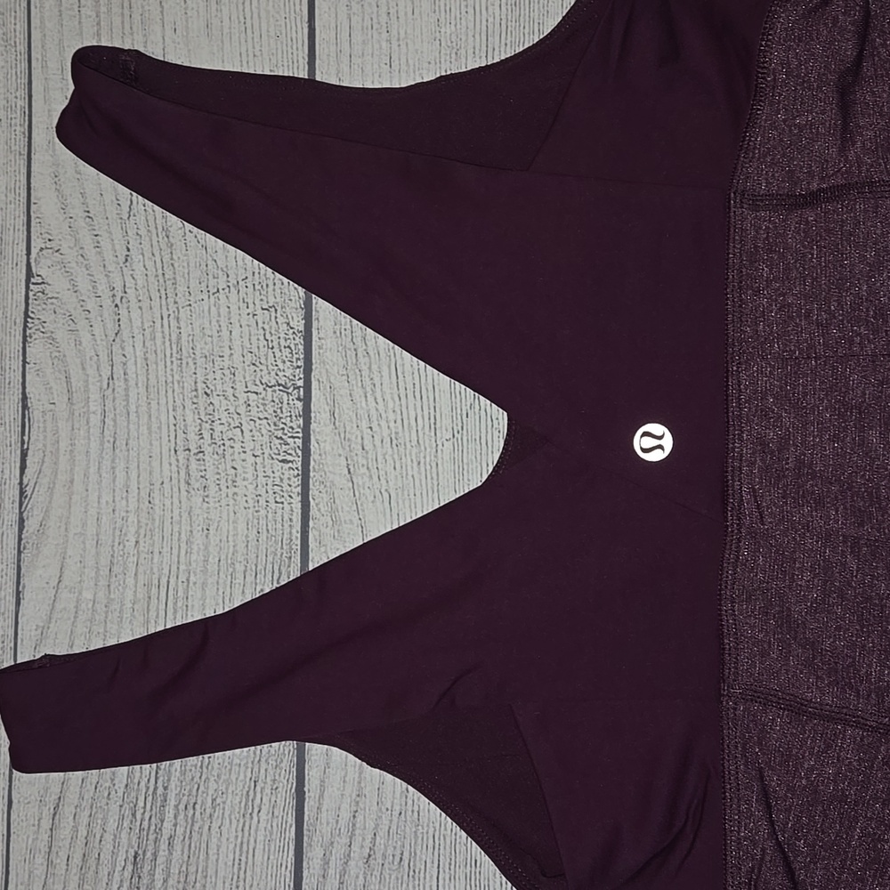 Lululemon Women's Hustle & Bustle Tank Top w/ Drawstring Waistband Purple Size 4 - Picture 5 of 8
